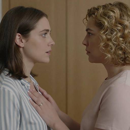 Intense Conversation Between Two Women