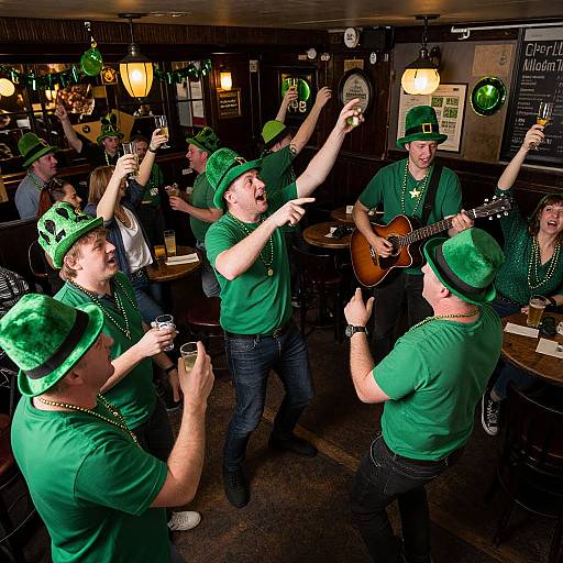Lively St. Patrick's Day Irish Pub