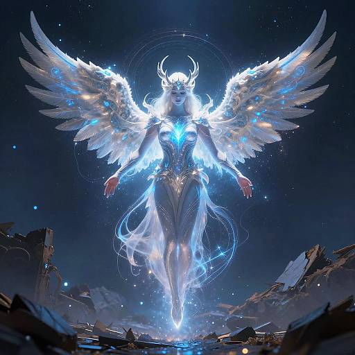 Celestial Peacemaker Guardian with Wings