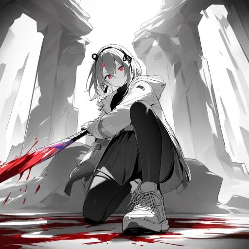 Mysterious Girl in Enchanted Cave