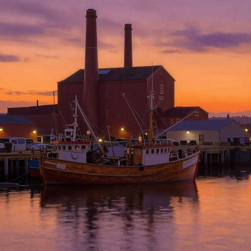 Nostalgic Whaling Harbor at Dusk