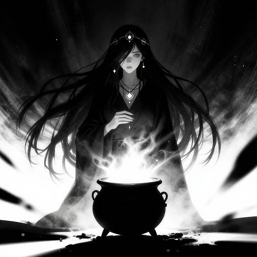 Mystical Witchcraft in Geometric Shadows