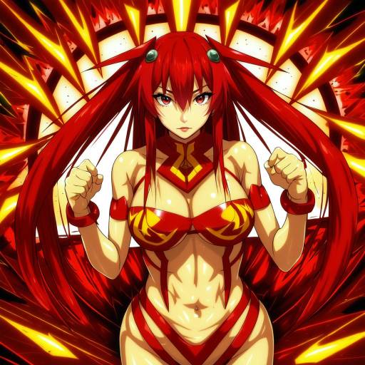 Illustration of Amou kanade, senki zesshou symphogear in the style of Torriet