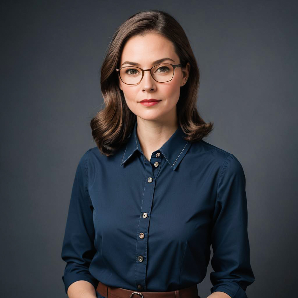 Stylish Young Librarian Photo Shoot