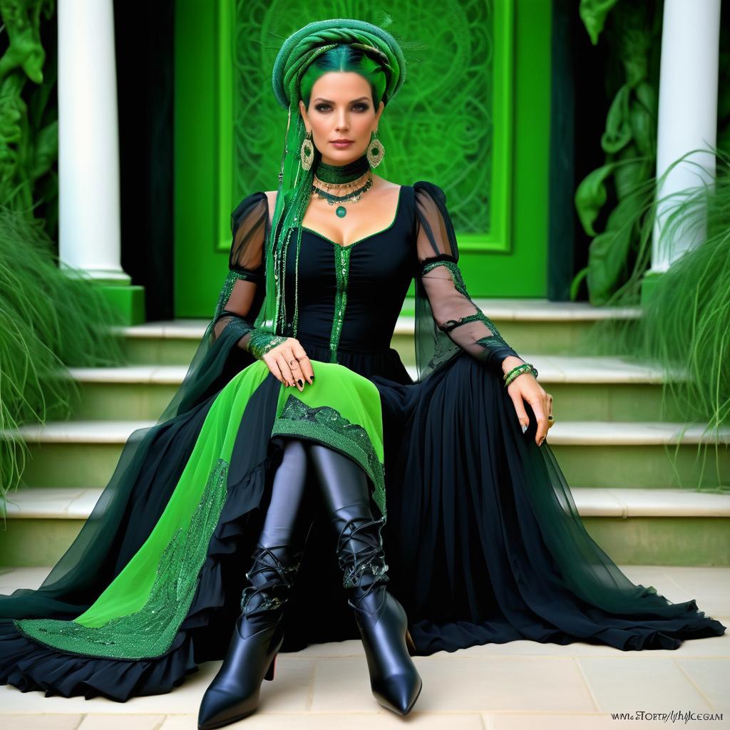 Stunning 8K Wicked Witch Portrait