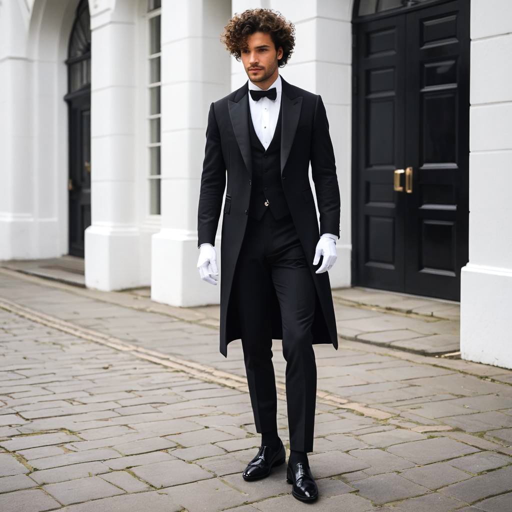 Elegant Gentleman in Classic Butler Attire