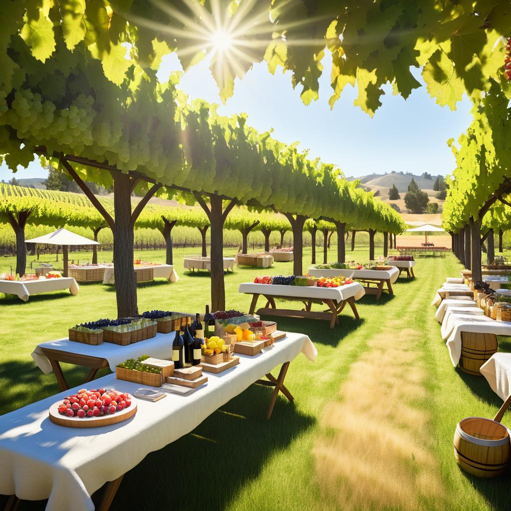 Cinematic Vineyard Picnic in Napa Valley