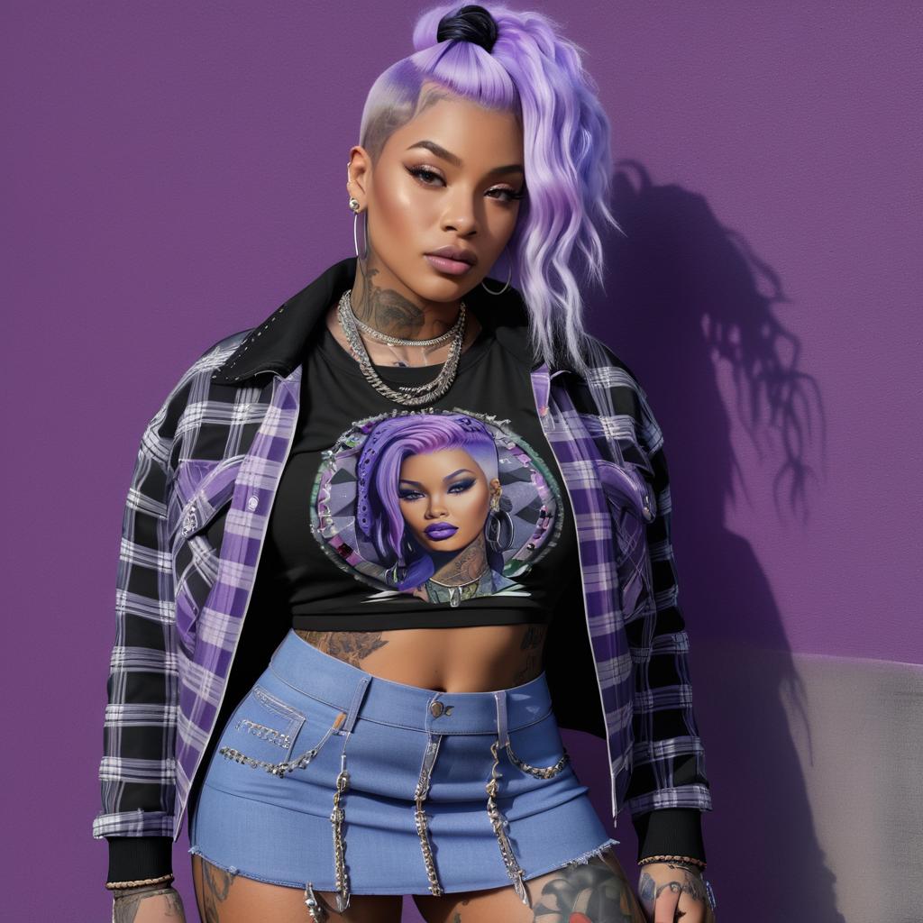 Punk Portrait of Megan Thee Stallion