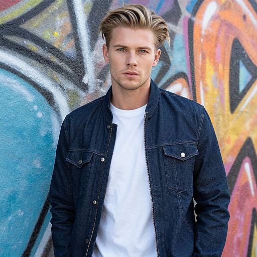 Blonde German Male in Streetwear