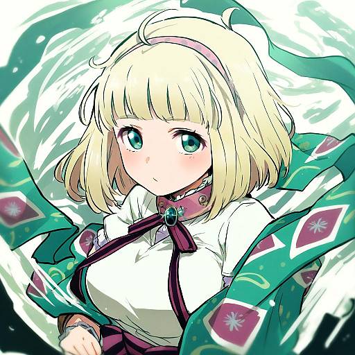 Illustration of Moriyama shiemi, ao no exorcist in the style of Efukei