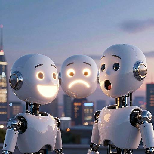 Robotic Face Emotion Transition AI