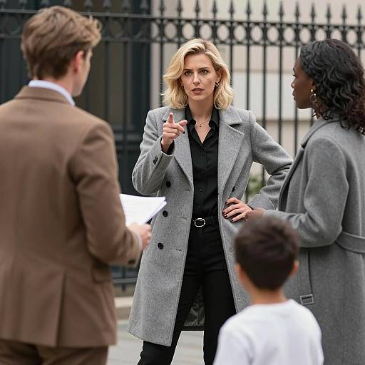 Dynamic Urban Street Scene with People