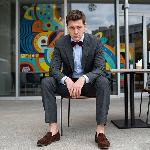 Stylish Man in Urban Setting