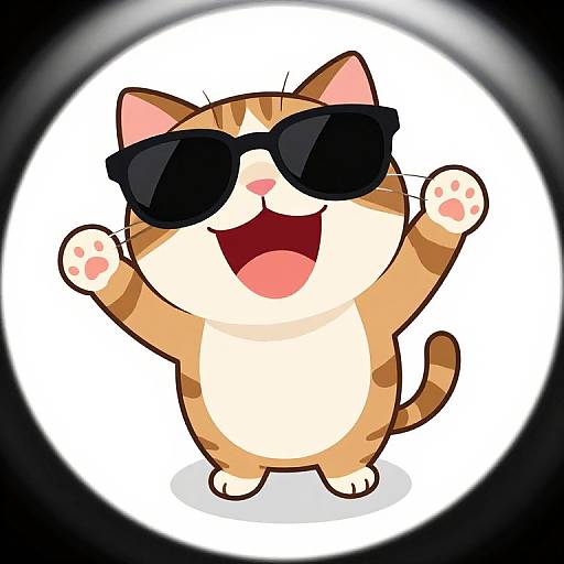 Funny Cat UV Unwrapping Vector