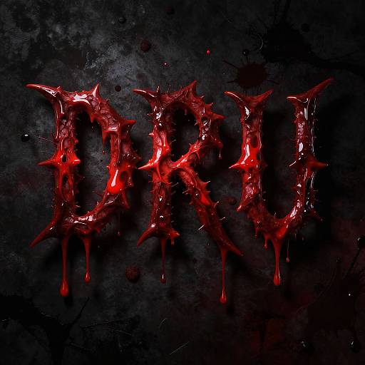 Gothic Drippy Blood Font