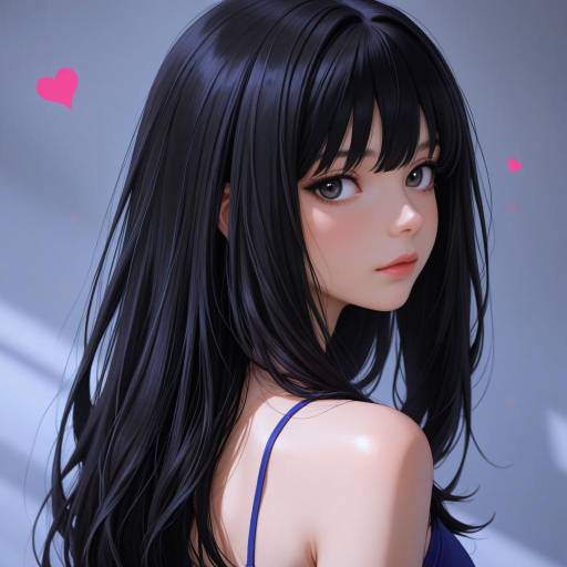 Inoue Takina: Heartfelt Glance from Behind