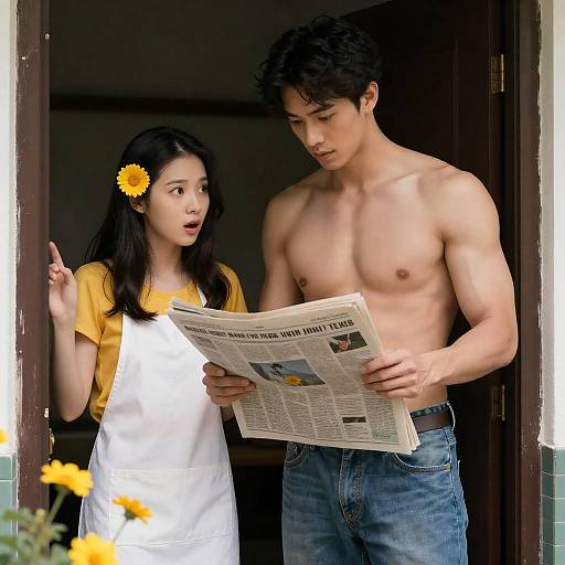 Surprising Encounter in a Dark Doorway