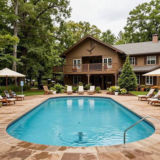 Cozy Hot Springs Lodge Above Pool