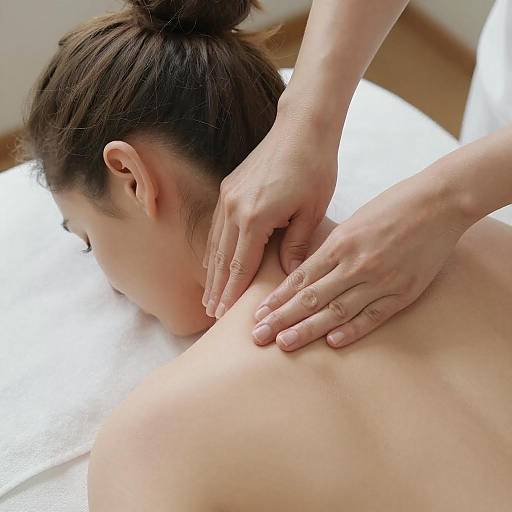 Gentle Massage Close-Up Photography