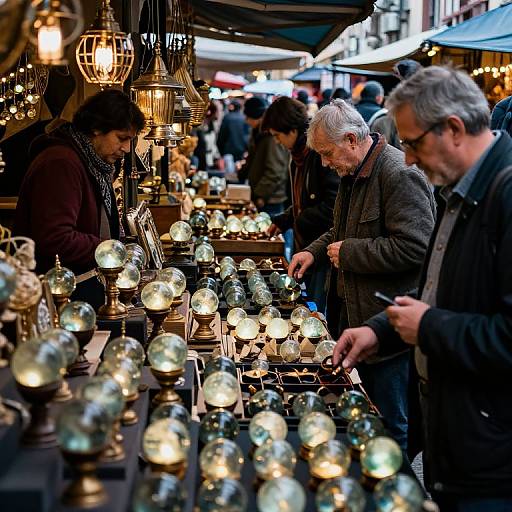 Marketplace of Glowing Memory Orbs
