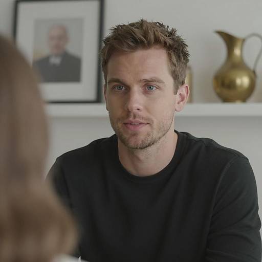 Indoor Portrait of a Fair-Skinned Man