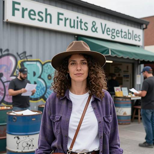 Urban Scene with Stylish Woman