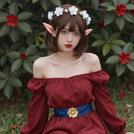 Fantasy Portrait of a Young Elf Woman