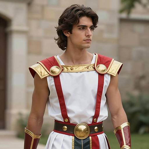 Epic Male Cosplay in Ancient Greek Style