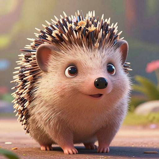 Pixar-Style Cute Flapper Hedgehog