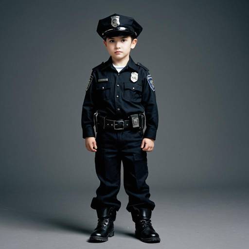 Boy in Police Costume