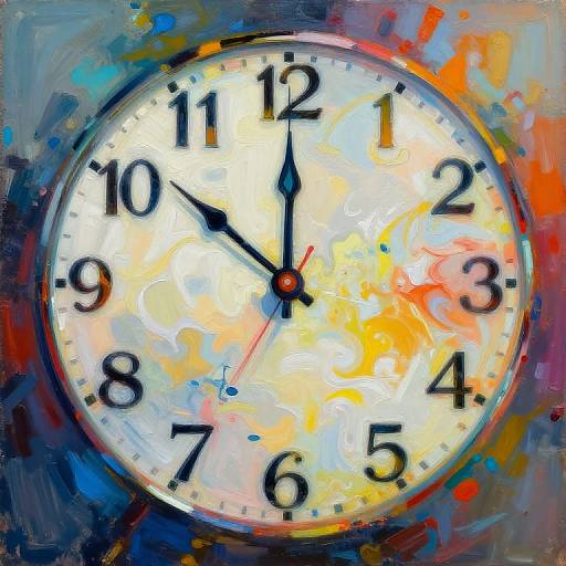 Abstract Expressionist Time Concept