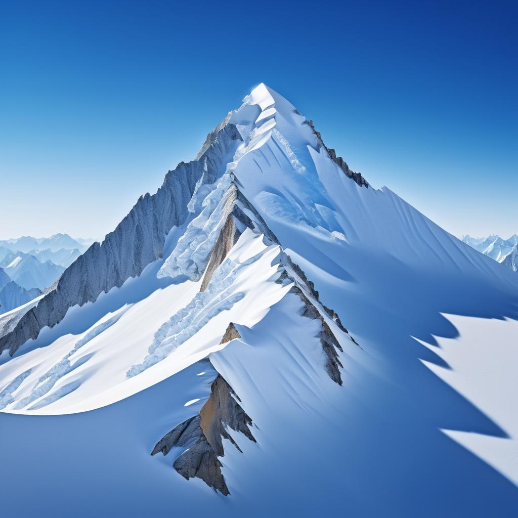 Stunning Snowy Mountain Peak Photography