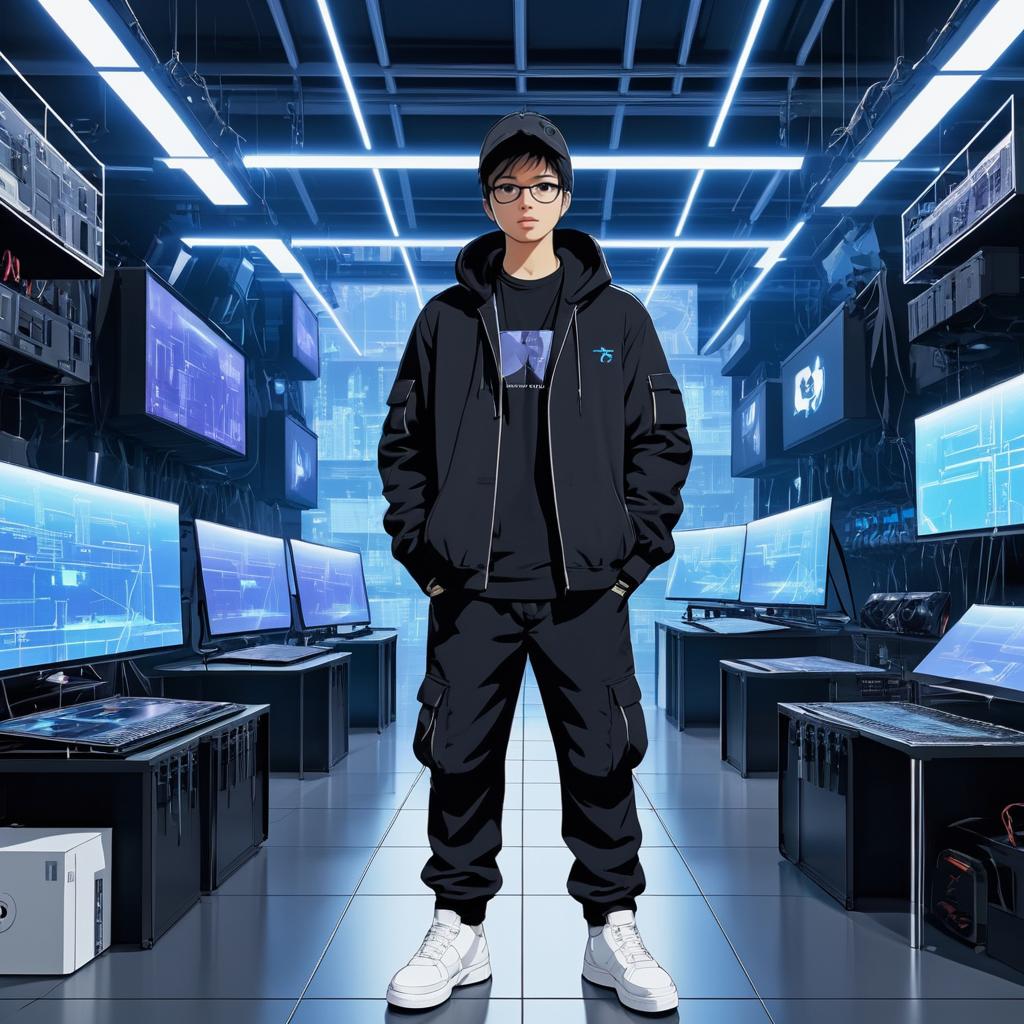 Rebellious Hacker in Underground Lab