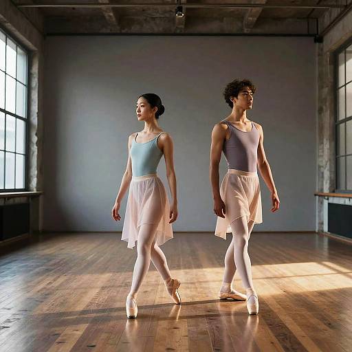 Contemporary Ballet Duo on Couture Runway