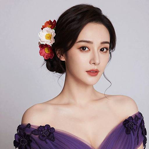 Enchanting Portrait of a Floral Elegance