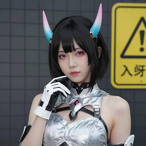 Futuristic Asian Cosplay Portrait