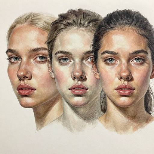 Hyper-Realistic Diverse Portrait Drawing