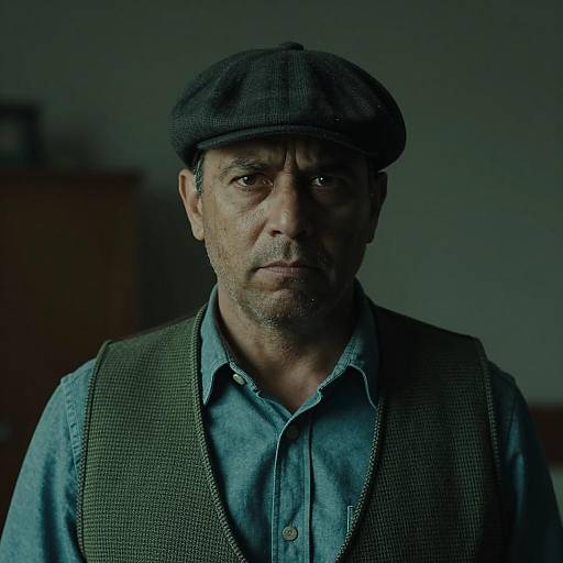 Moody Portrait of a Middle-Aged Man