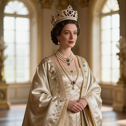 Opulent Royal Portrait in Hyperrealism