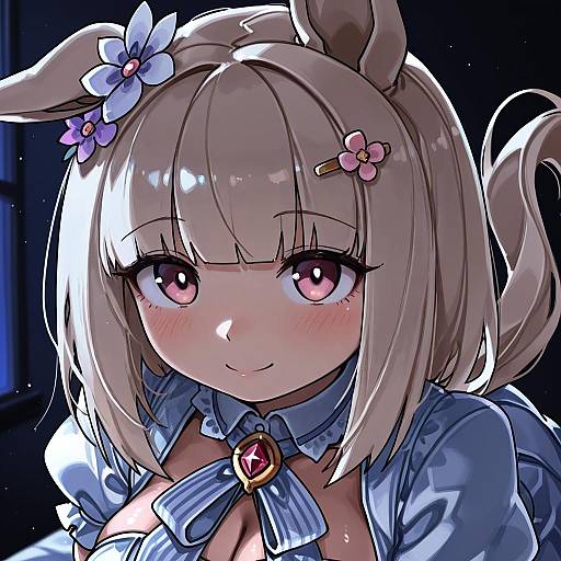 Illustration of Happy meek (umamusume), umamusume in the style of Zanamaoria