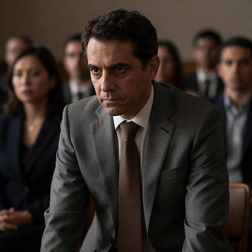 Dramatic Portrait of Man in Suit