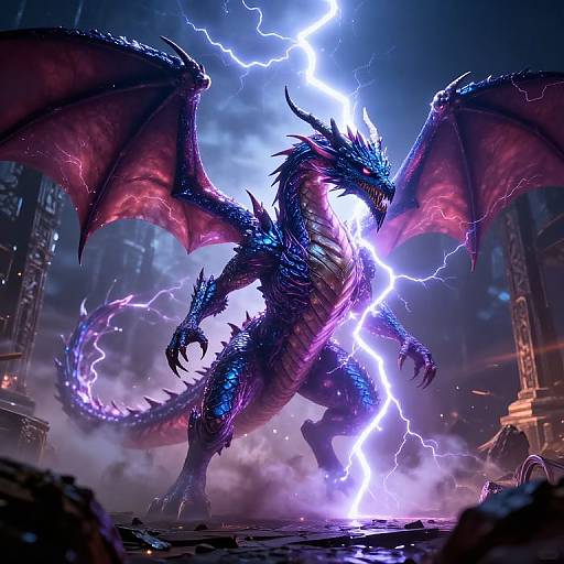 Majestic Lightning Dragonborn Casting Spell