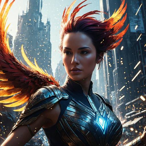 Stunning Phoenix Woman Concept Art