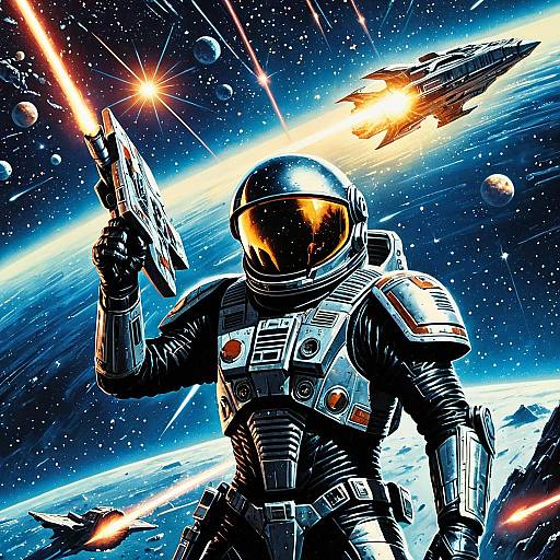 Retro 1980s Space Opera Poster