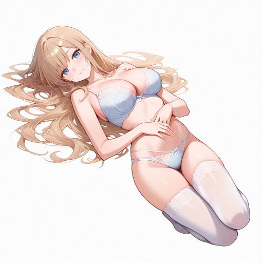 Alluring Lady in Lingerie Pose Alluring Lady in Lingerie Pose