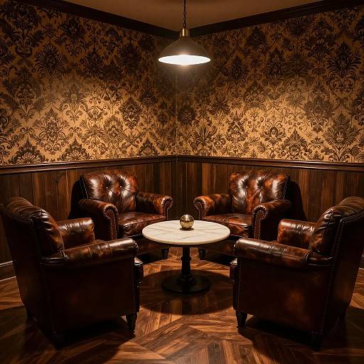 Vintage Gentlemen's Club Lounge Decor