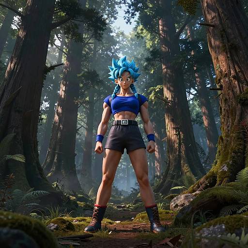 Bulma in Ivan Shishkin's Forest