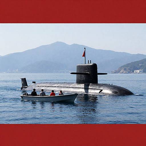 Submarine Adventure on a Calm Sea