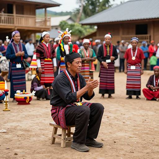 Ethnographer Captures Traditional Village Ceremony
