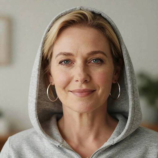 Softly Lit Portrait of a Smiling Woman